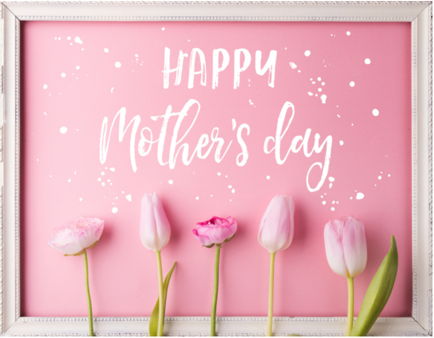 Happy Mother's Day with flowers